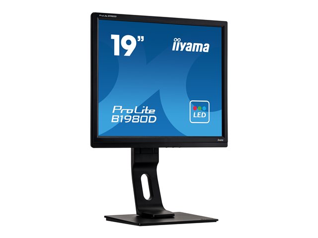 IIYAMA B1980D-B1 48,26cm 19Zoll TN 1280x1024 250cd/m2 5ms VGA DVI Black Pivot