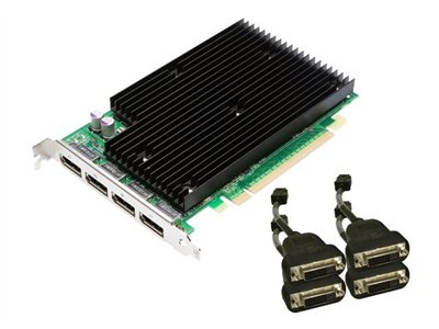 Pny Quadro Nvs 450 X16 Pcie 512Mb W/ 4 Dp To Dvi C