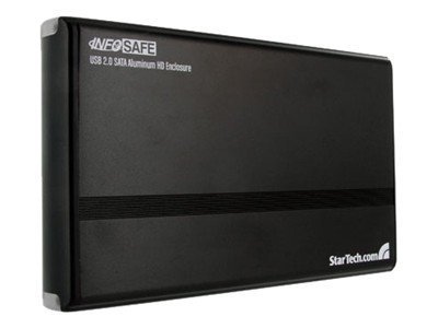 StarTech.com 3.5in Black USB 2.0 to SATA External Hard Drive Enclosure