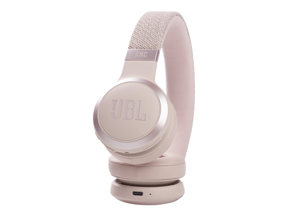 JBL Live 460NC Wireless OverEar Noise Cancelling Headphones Pink