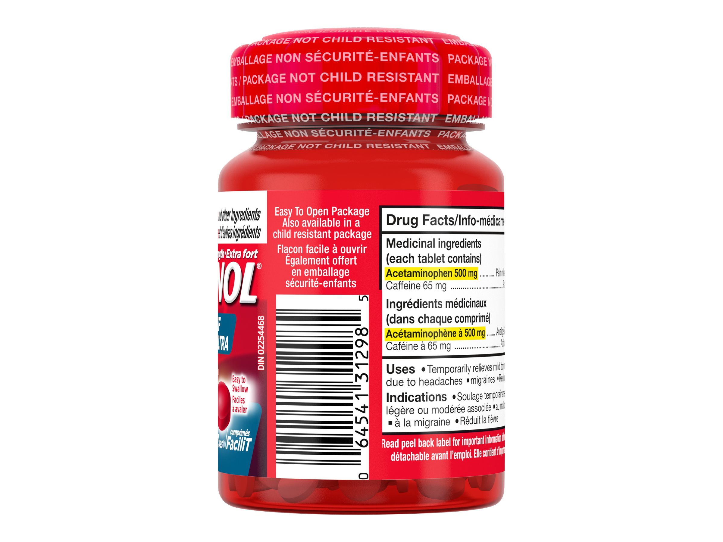 TYLENOL ULTRA RELIEF EXSTR. 120'S