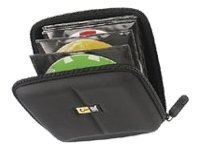 Case Logic CDE 24 - Portefeuille pour disques CD/DVD - 24 disques - EVA - noir