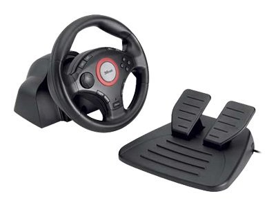 Trust Compact Vibration Feedback Steering Wheel PC-PS2-PS3 GM-3200