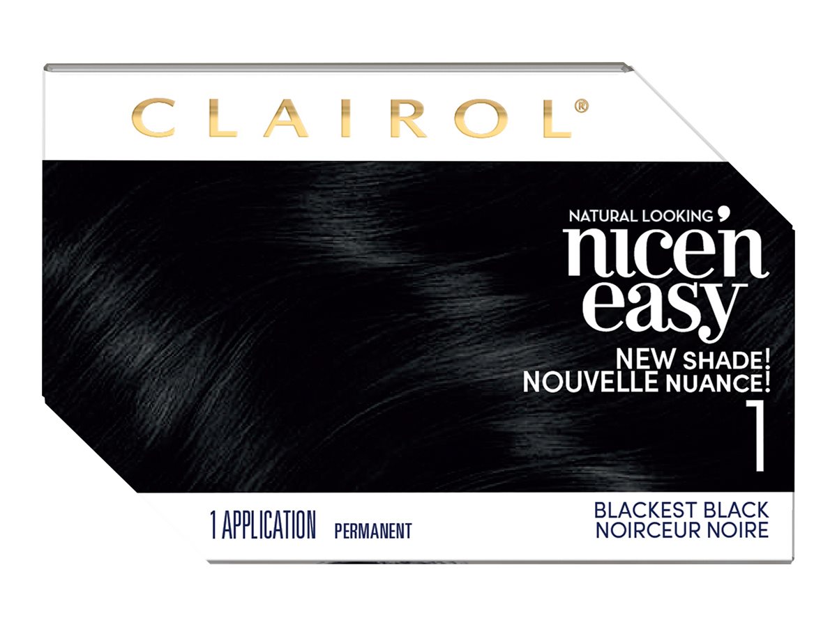 1. Clairol Nice 'n Easy Permanent Hair Dye in Blue Black - wide 9