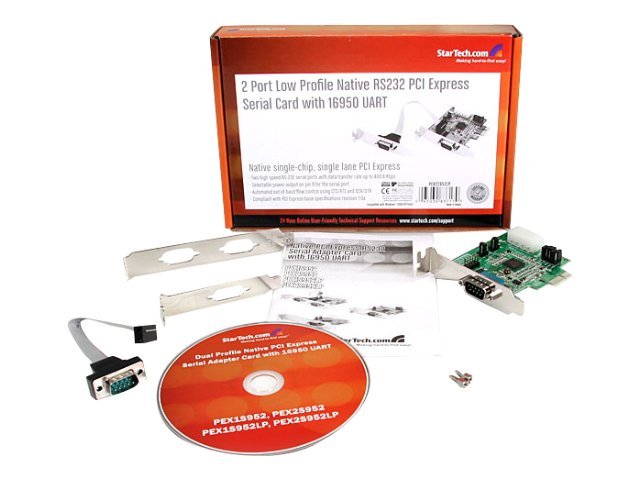 Startech 2PT LP PCIE SER ADPT CARD