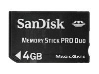 SanDisk - tarjeta de memoria flash - 4 GB - MS PRO DUO