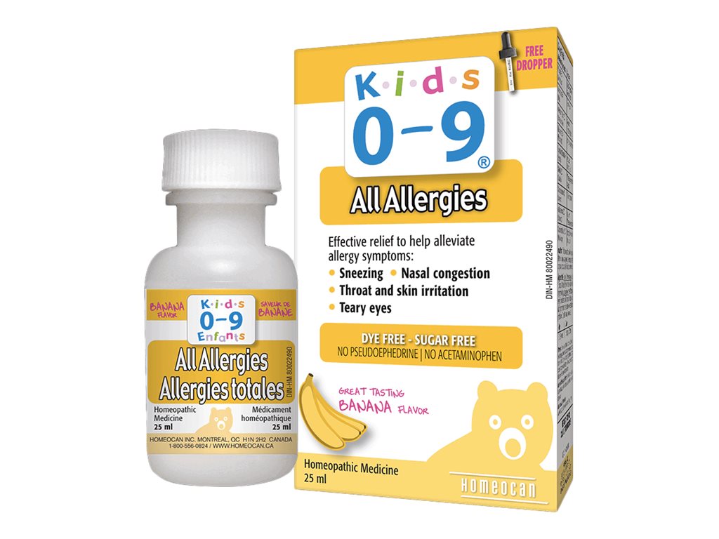 Homeocan Kids 09 Allergies Bananas 25ml London Drugs