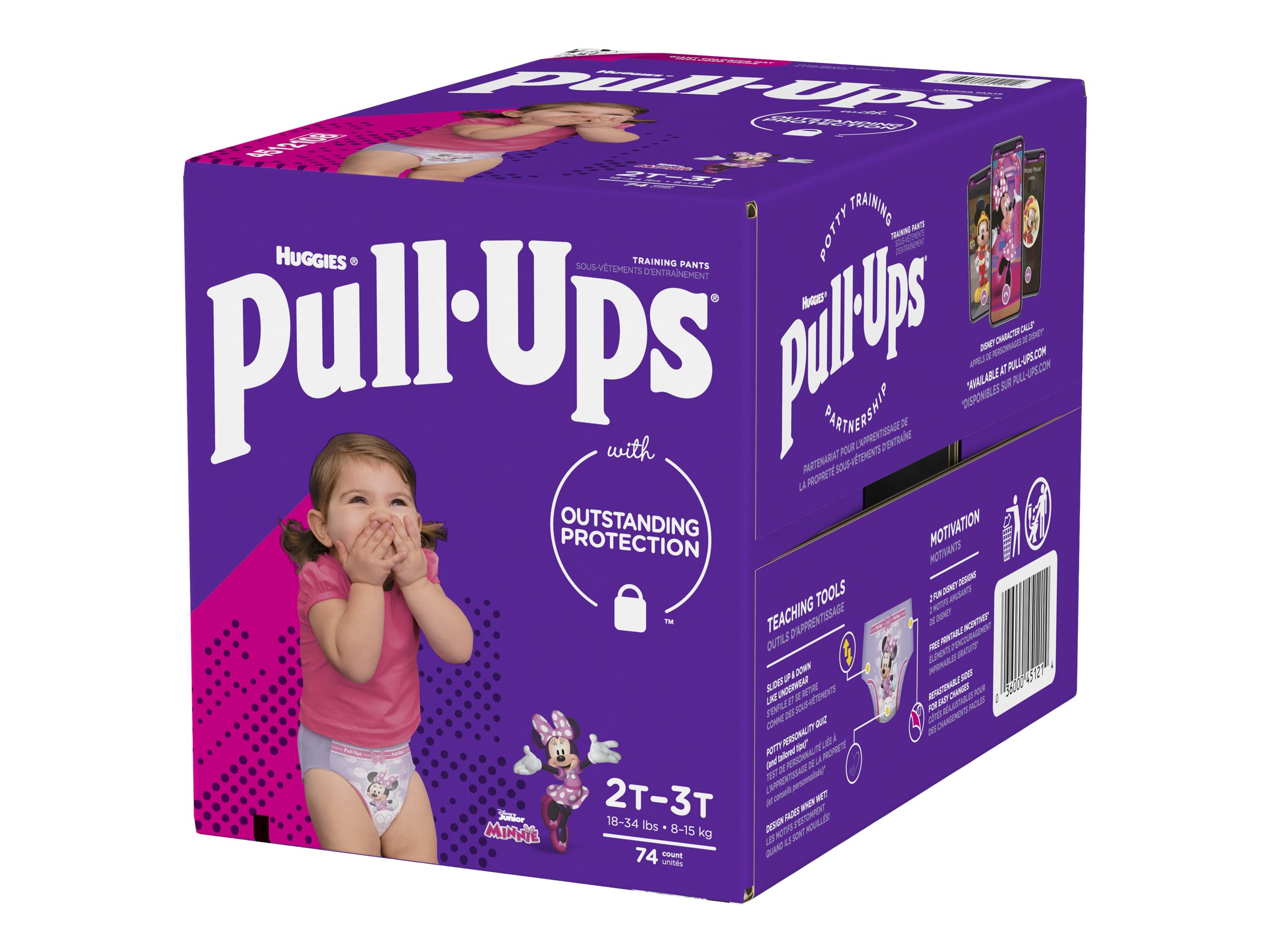 HUGGIES PULLUPS GIRLS 2T3T 74'S/LEARN