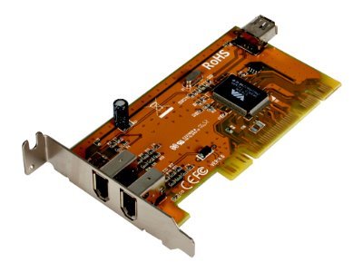StarTech.com 3 Port PCI Low Profile 1394a FireWire Adapter Card
