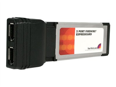StarTech.com 2 Port ExpressCard 1394a FireWire Laptop Adapter Card
