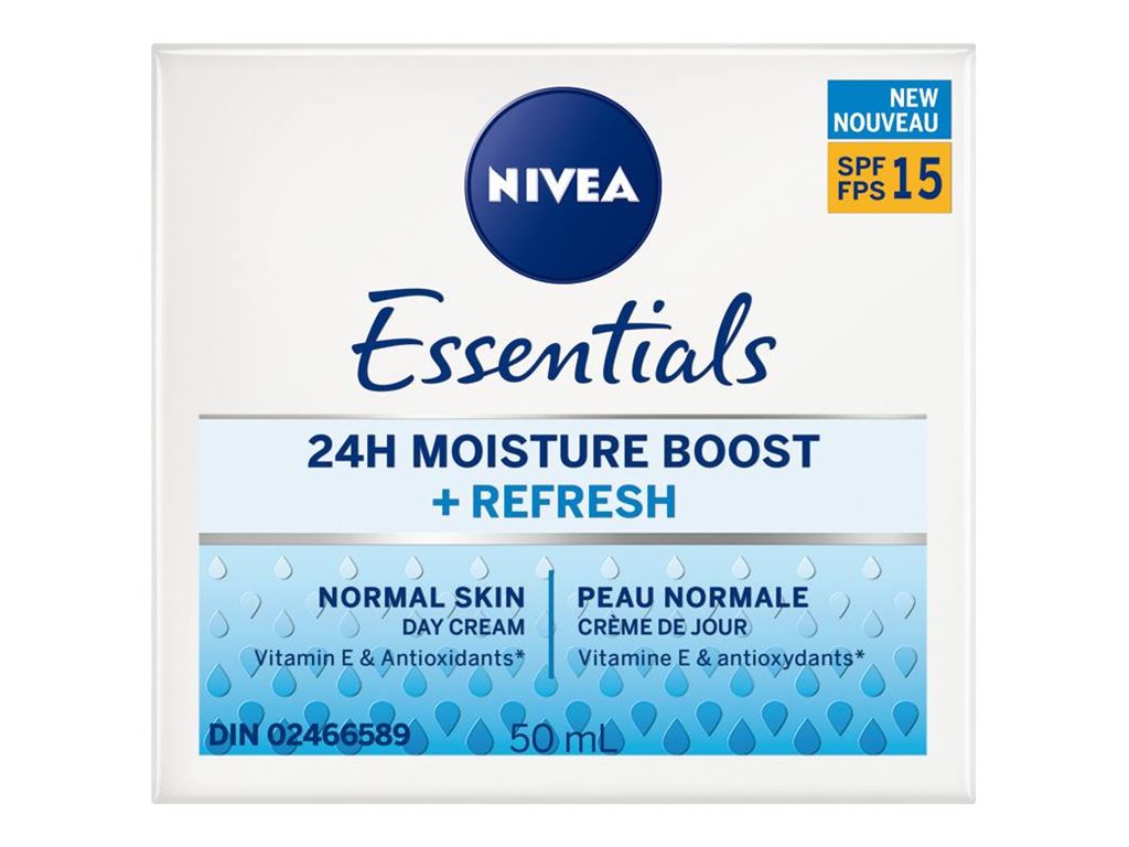 Nivea Essentials 24H Moist Boost +Refresh Day Cream SPF 15 50ml