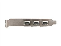 StarTech.com 4 Port PCI Express 1394a FireWire Adapter Card - 3 External 1 Internal - Adaptateur FireWire - PCI Express x1 - Firewire - 3 ports