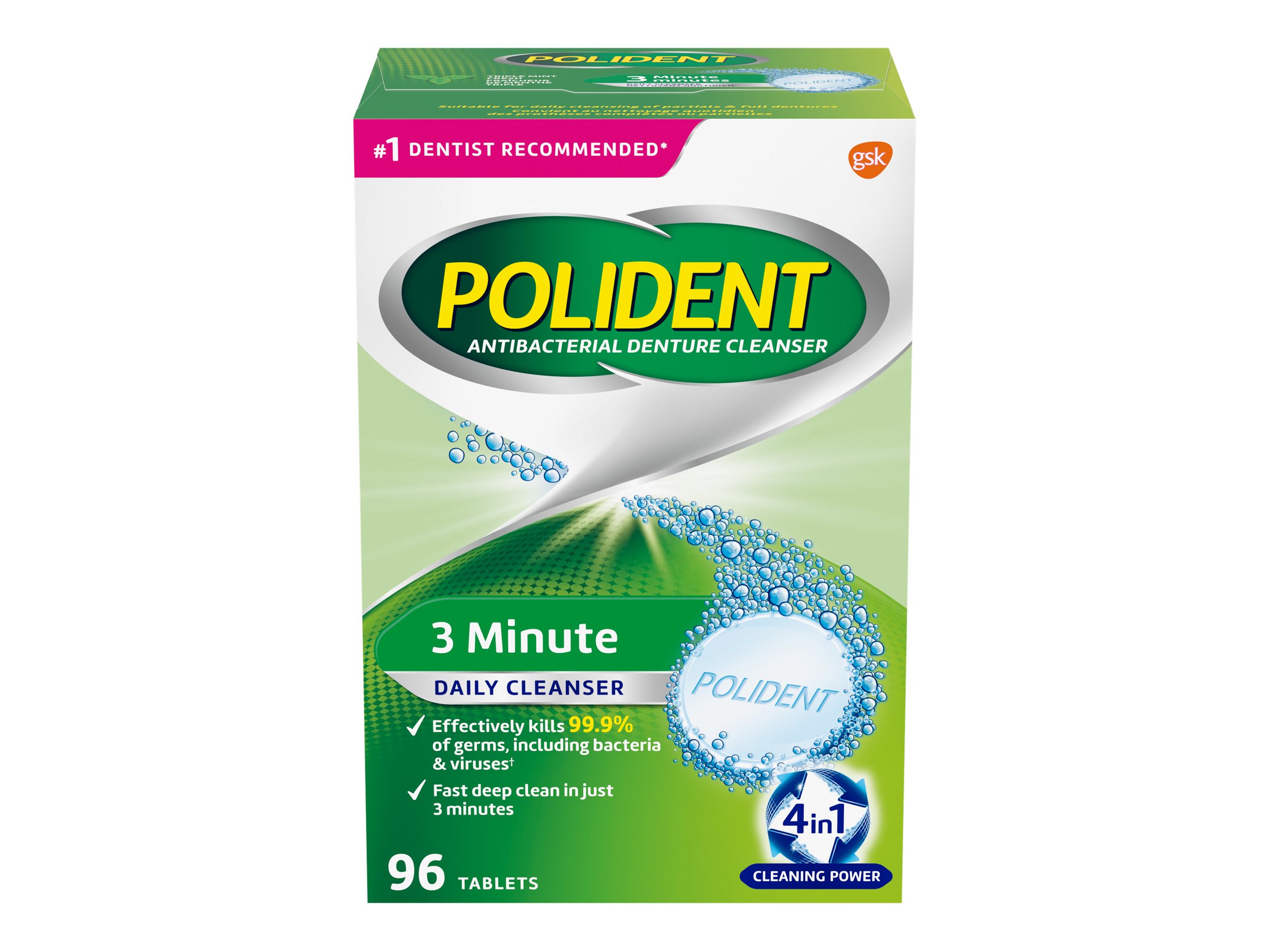 Polident 3minute Daily Denture Cleanser