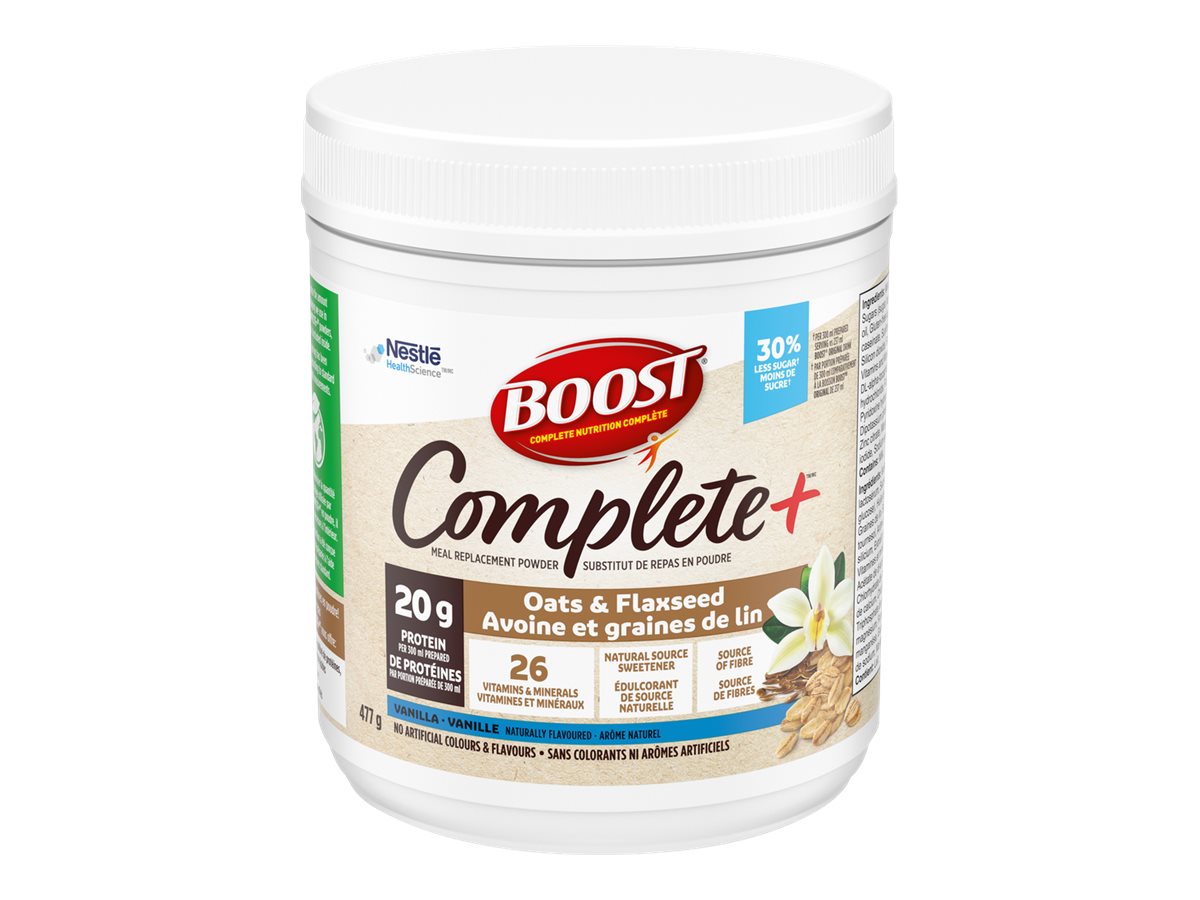 Boost Complete+ Meal Replacement Vanilla Oats & Flaxseed 477g
