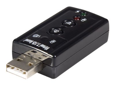 StarTech.com Virtual 7.1 USB Stereo Audio Adapter External Sound Card