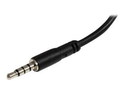 StarTech.com 3.5mm 4 Pin to 2x 3 Pin 3.5mm Headset Splitter Adapter