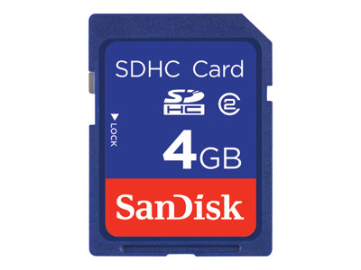 SanDisk - tarjeta de memoria flash - 4 GB - SDHC