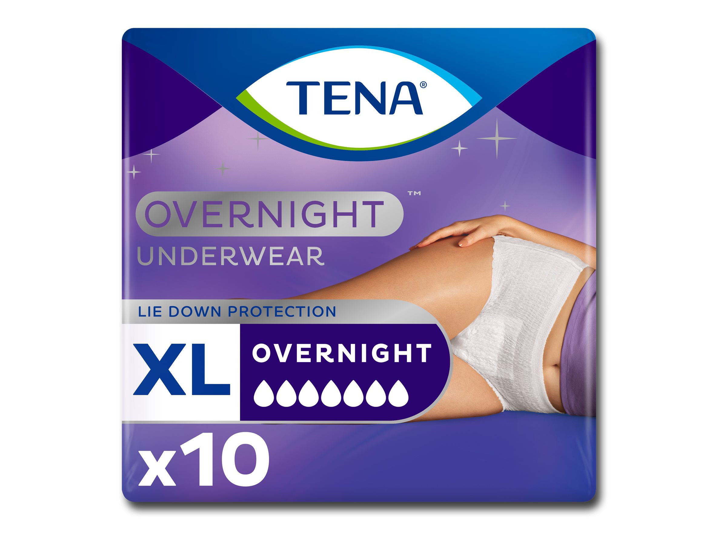 Tena Overnight Underwear Extra Large 10s
