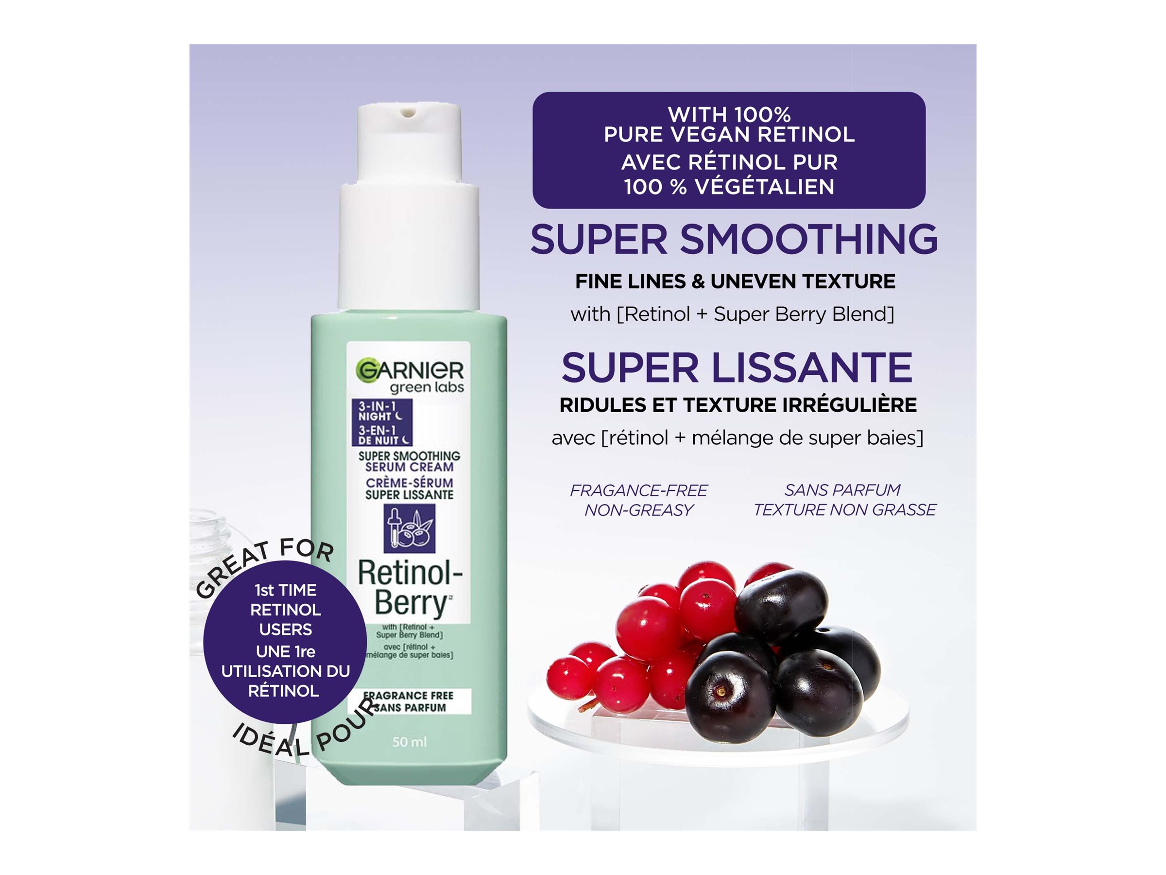 Garnier Green Labs RetinolBerry SuperSmoothing Serum Cream 50ml