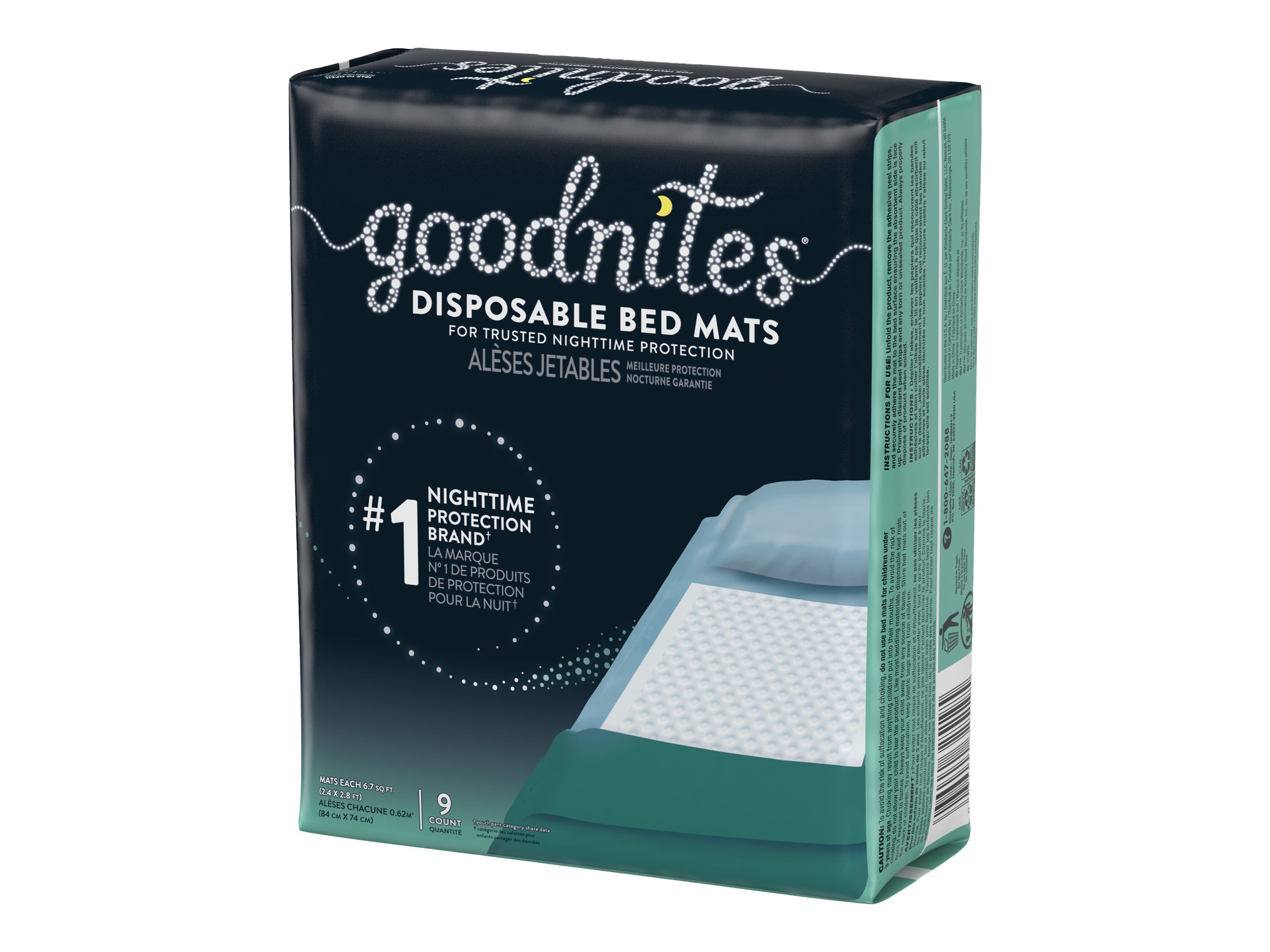 GoodNites Incontinence Bed Mats 9s
