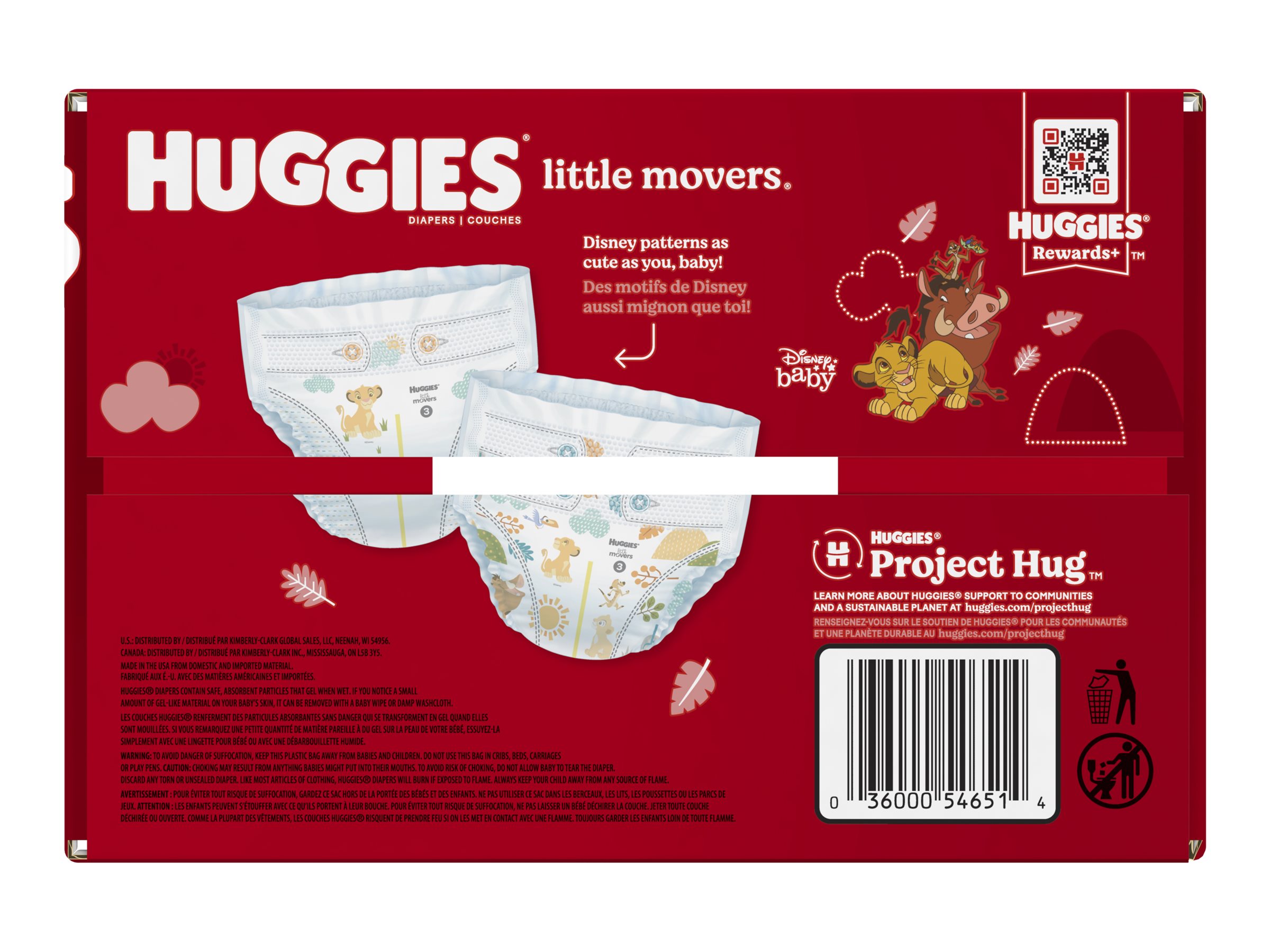 Huggies Little Movers Diapers Disney The Lion King Size 3 68s