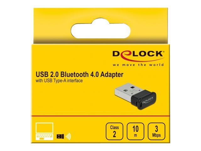 DELOCK USB 2.0 Bluetooth 4.0 Adapter USB Typ-A