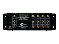 Cables To Go 4 Outlet A/V Dist Amp Rca Aud/Vid Yrw
