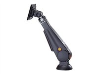 NewStar FPMA-D200BLACK - Kit de montage ( bras articulé, montage par passe-câble ) pour Écran LCD ( inclinaison et rotation ) - noir - Taille d'écran : 10 - 24 - Interface de montage : 100 x 100 mm, 75 x 75 mm - plateau de table