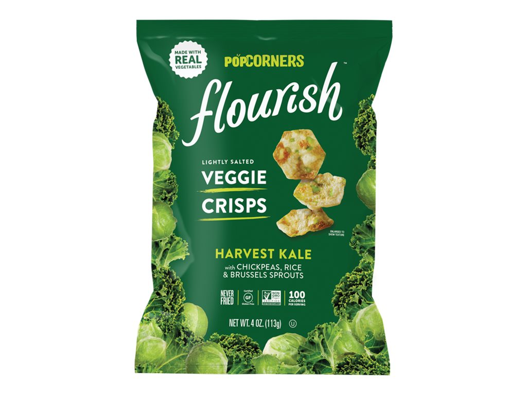 PopCorners Flourish Lightly Salted Veggie Crisps Harvest Kale 113g
