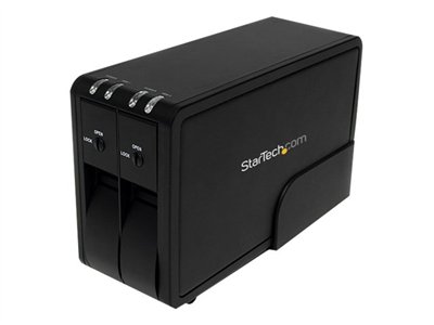 StarTech.com Dual 3.5in USB 3.0 Hot Swap Trayless SATA Hard Drive Enclosure w/ Fan