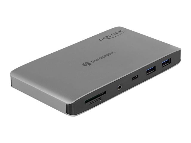 DELOCK Thunderbolt 3 Dockingstation 8K - Dual DisplayPort/USB/LAN/SD/Audio/PD 3.0