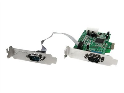 StarTech.com 2 Port Low Profile Native RS232 PCI Express Serial Card with 16550 UART