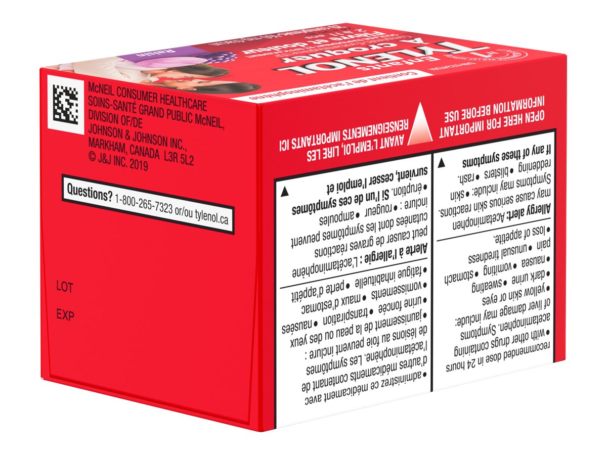 Tylenol* Children's Chewable Tablets Grape Punch 160mg 20's