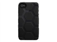 Belkin Max 008 - &Eacute;tui pour t&eacute;l&eacute;phone cellulaire - polycarbonate, TPE - Partie sup&eacute;rieure noire - pour Apple iPhone 4, 4S - Belkin Max 008 - &Eacute;tui pour t&eacute;l&eacute;phone cellulaire