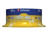 Verbatim DVD+RW x 25 - 4.7 GB - soportes de almacenamiento