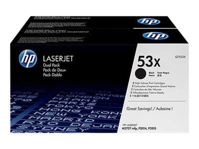 Hewlett Packard - HP HP TONER GENUINE 7K 2PK BLK P2015 M2727NF