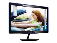 Philips E-line 227E3LHSU - &Eacute;cran LED - 21.5" - 1920 x 1080 FullHD - 250 cd/m2 - 1000:1 - 20000000:1 (dynamique) - 2 ms - HDMI, DVI-D, VGA - haut-parleurs - brillant, Noir/bleu - Philips E-line 227E3LHSU