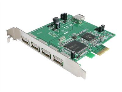 StarTech.com 5 Port PCI Express USB 2.0 Adapter Card