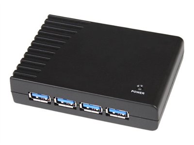 StarTech.com 4 Port Black SuperSpeed USB 3.0 Hub