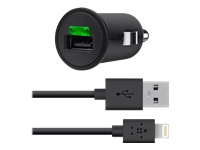 Lightning Car Charger (2.1A) with Captive Cable (1.2m) F8J090bt04-BLK