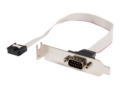 StarTech.com 9-pin Serial to 10-pin Motherboard Header LP Slot Plate