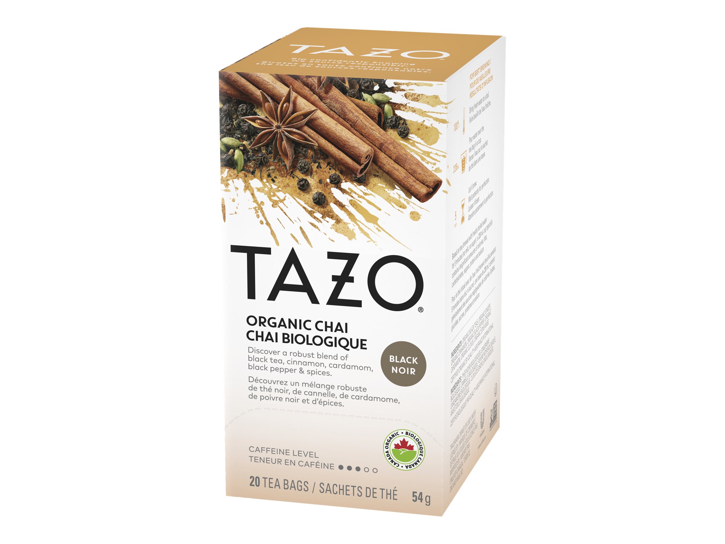 TAZO TEA ORGANIC CHAI 20'S