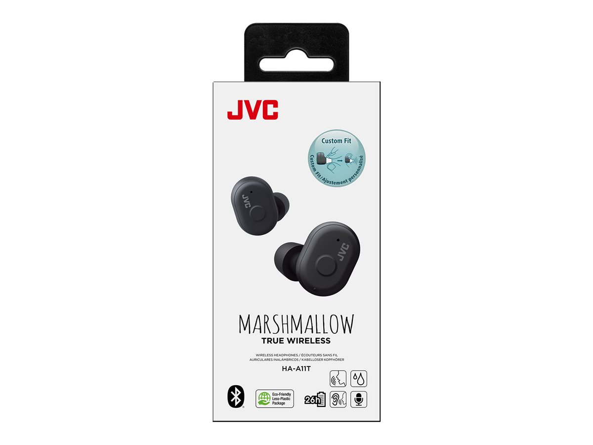JVC Marshmallow True Wireless Earbuds Black HAA11TB
