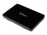 StarTech.com 2.5in USB 3.0 External SATA III SSD Hard Drive Enclosure with UASP - Portable External USB HDD with Tool-less Installation (S2510BPU33) - Storage enclosure