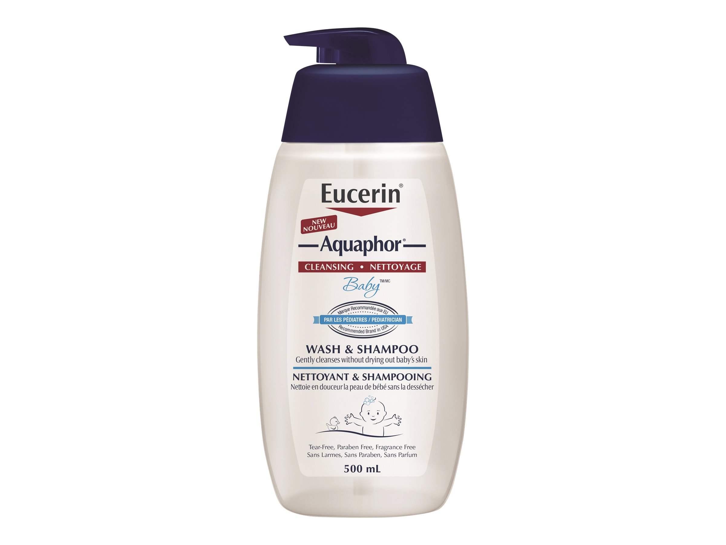 Eucerin Aquaphor Baby Body Wash & Shampoo 500ml London Drugs