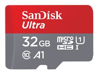 SanDisk Ultra - Tarjeta de memoria flash (adaptador microSDHC a SD Incluido) - 32 GB