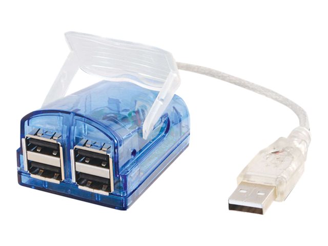 Image of C2G USB 2.0 4-port Laptop Hub - hub - 4 ports - desktop