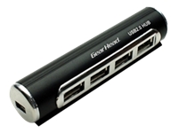 Gear Head UH4000 Hub - 4 x Hi-Speed USB - desktop - Hub - 4 x Hi-Speed USB - desktop