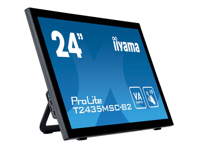 IIYAMA ProLite T2435MSC-B2 59,8cm 23,6Zoll 10 Punkt Multitouch kapazitiv 1920x1080 250cd/m² DVI-D HDMI DisplayPort Lautsprecher