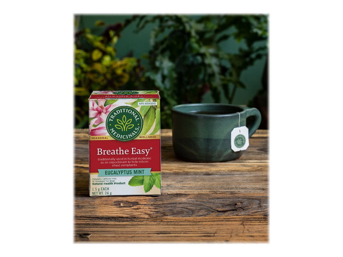 Traditional Medicinals Breathe Easy Tea Eucalyptus Mint 16 S